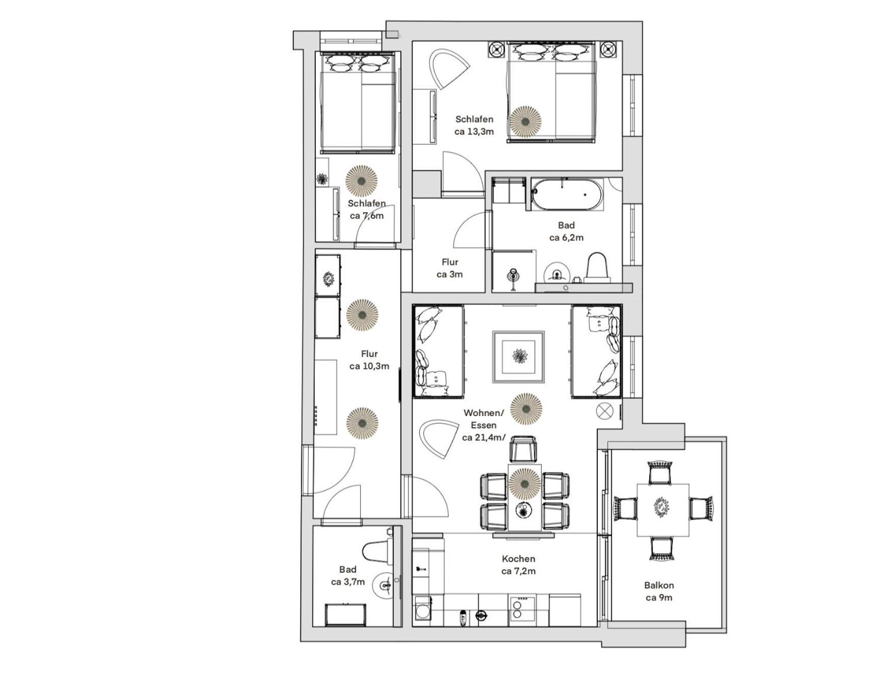 Pineapple Apartments Dresden Zwinger V - 78 Qm - 1X Free Parking Dış mekan fotoğraf